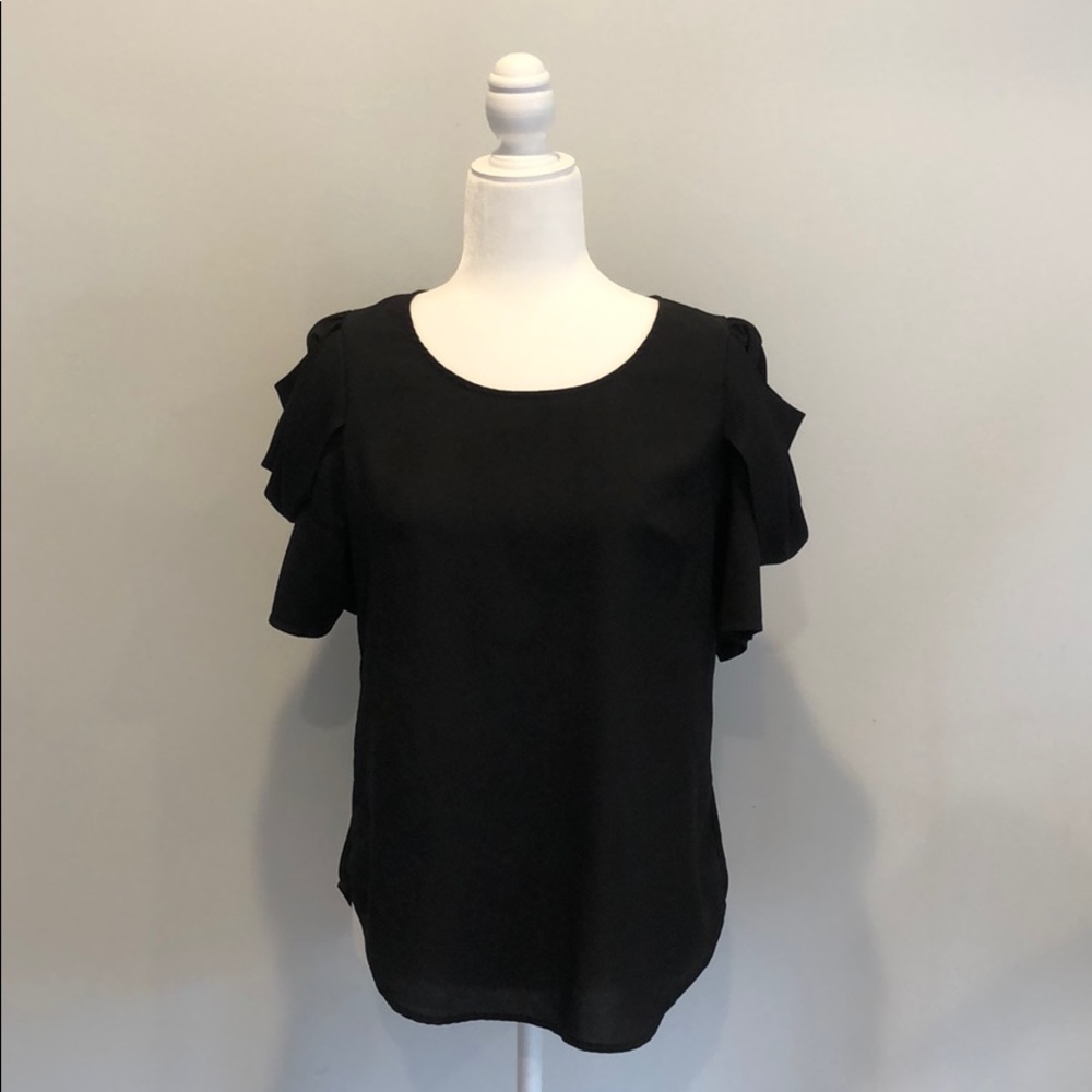 Lost April Draped Sleeve Blouse (M)